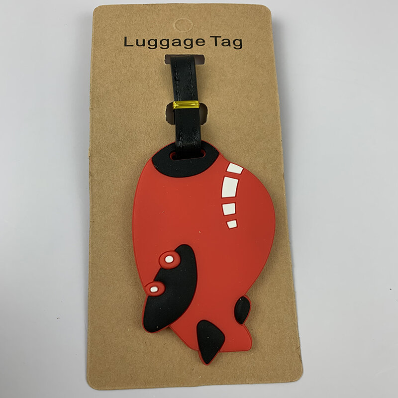 Creatieve Vliegtuig & Auto Bagage Reizen Accessoires Tag Silicagel Koffer Id Addres Houder Bagage Boarding Tag Draagbare Label