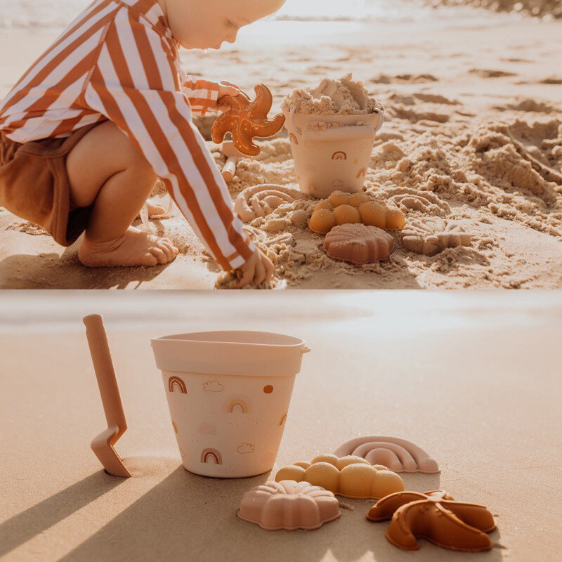 Силиконовые пляжные игрушки, детский набор инструментов для песка, детская игра в воду, забавная игра, форма с милыми животными, мягкая игру...