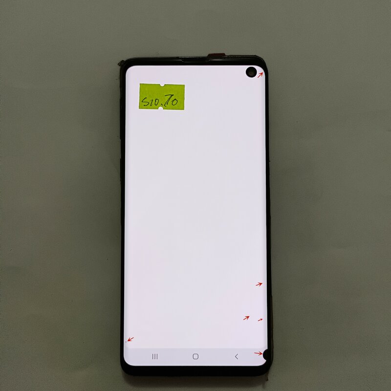 100% Оригинальный AMOLED экран для Samsung Galaxy S10 G973 G973F SM-G9730 ЖК-дисплей Сенсорная сборка с черными точками