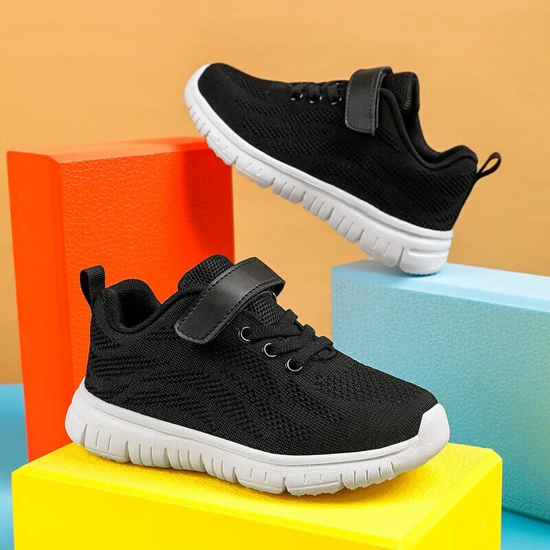 Children Shoes Mesh Breathable Kids Shoes For Girl Fashion Leisure Comfortable Training Shoes For Boys Size 28-39