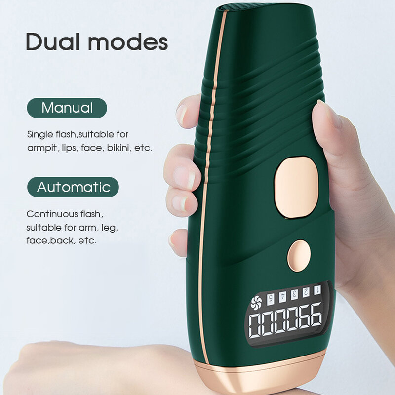 Boi Professional 999,999 Flashes LCD Laser Hair Remover Machine Permanent Painless Electric Epilator For Women Whole Body Legs