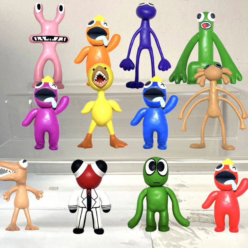 Rainbow Friends Figuras Model Dolls, Garten of Banban Figure, Jogos de Terror, Decoração de Bolo, Brinquedos para Crianças, 6 pçs/set, 8 pçs/set, 2023