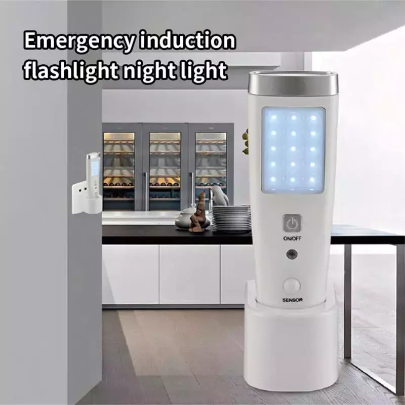 Moderne 4 In 1 Motion Sensor Wand Nacht Licht Wiederaufladbare Notfall LED Taschenlampe Für Camping Hause Indoor Outdoor Lichter