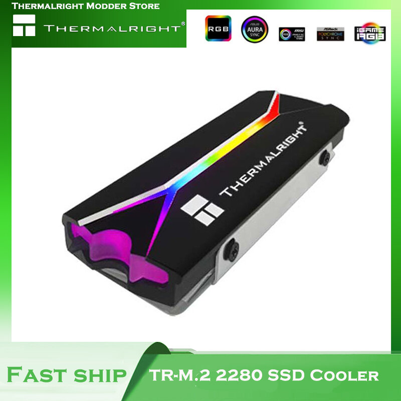 Thermalright SSD Cooler M.2 2280 5V ARGB Solid State Drive Heatsink Aluminum + Silicone Pad For PC Case Cooling System