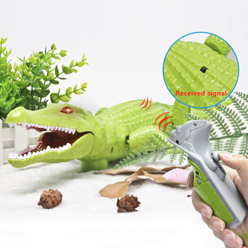 Инфракрасный крокодил с дистанционным управлением игрушки с ужасными изображениями животных смешные новые детские игрушки рождественски...