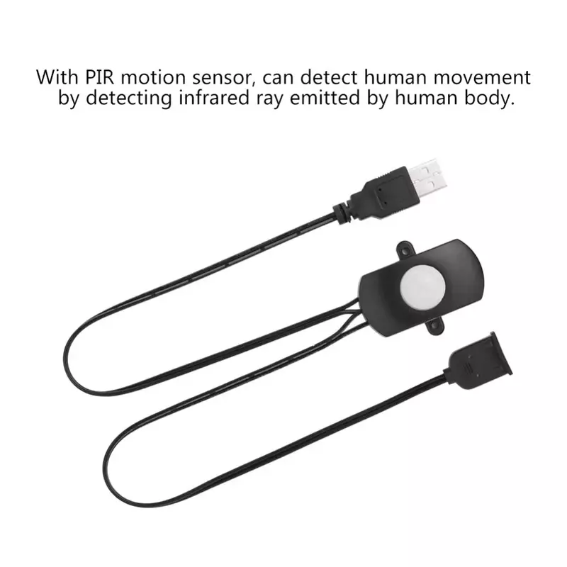 Инфракрасный PIR-датчик движения с питанием от USB, 5 В/12 В/24 В постоянного тока, переключатель детектора движения человека, автоматический свет...