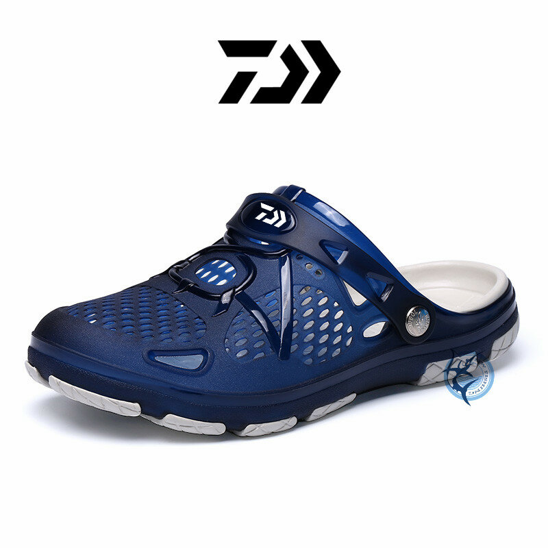 New Daiwa 낚시 비치 남성 샌들 비치 슬리퍼 가든 브랜드 소프트 맨 수영 사이클링 신발 캠핑 낚시 신발