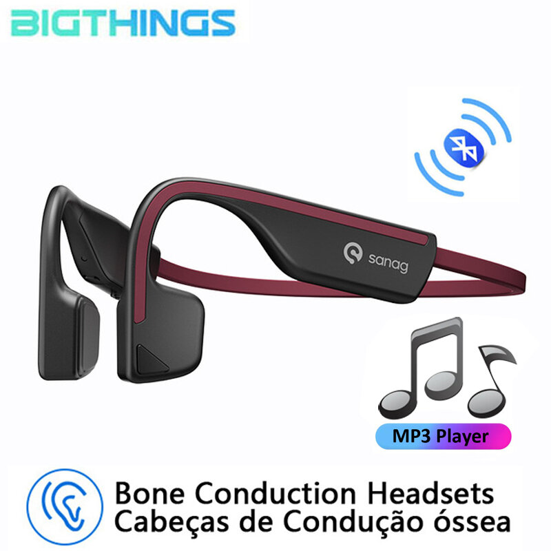 سماعات رأس رياضية لاسلكية بمشغل MP3 مزودة بتقنية البلوتوث 5.0 سماعة رأس هاي فاي 32 جيجا ذاكرة للجري وركوب الخيل
