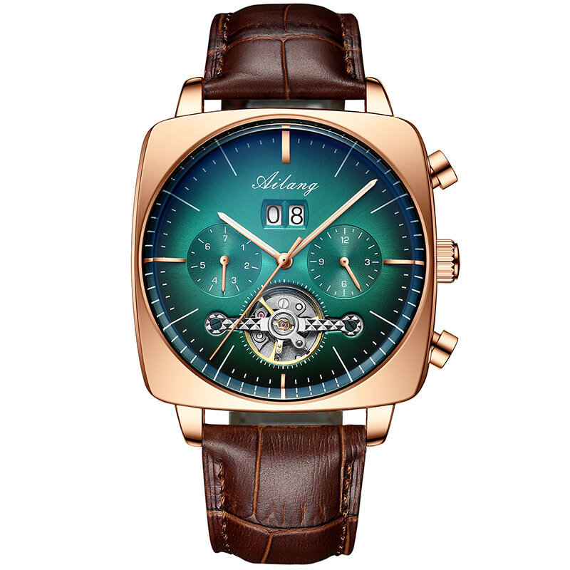 2022 famous brand watch montre automatique luxe chronograph Square Large Dial Watch Hollow Waterproof mens fashion watche
