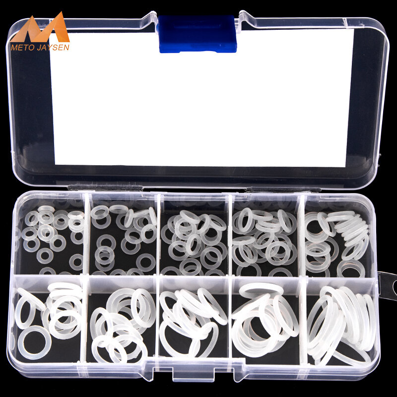 10 Sizes PCP Paintball Airsoft VMQ White Silicone Sealing O-rings Gasket Replacements Kit OD 6mm-20mm CS 1mm 1.5mm 1.9mm 2.4mm