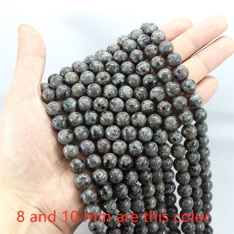 Natural Smooth Yooperlite Fire Stone 6 8 10MM Round Loose Strand Stone Beads For Jewelry Making Bracelets Necklace Earrings Gift