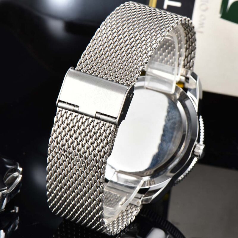 Simples relógios de marca original para homens luxo aço completo à prova dwaterproof água quartzo relógio de pulso negócio automático data esportes aaa relógios