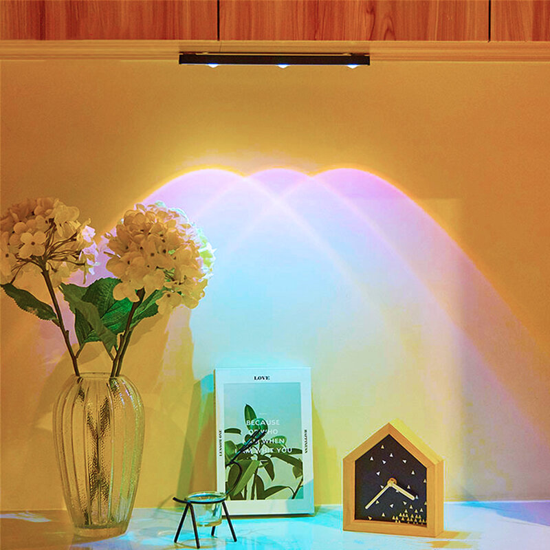 Nacht Licht Katze Auge Dekoration Home Wand Sunset Lampe Led-leuchten Für Zimmer Küche Vitrine Schrank Schlafzimmer Harte Licht
