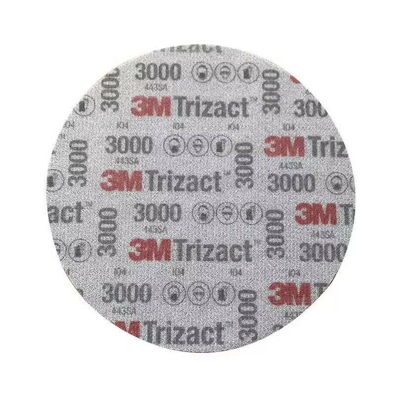 Trizact – papier de verre circulaire de 6 pouces, 3m, grain 3000, disque abrasif pour automobile, pyramide de mastic de 150mm, pour le ponçage de voiture