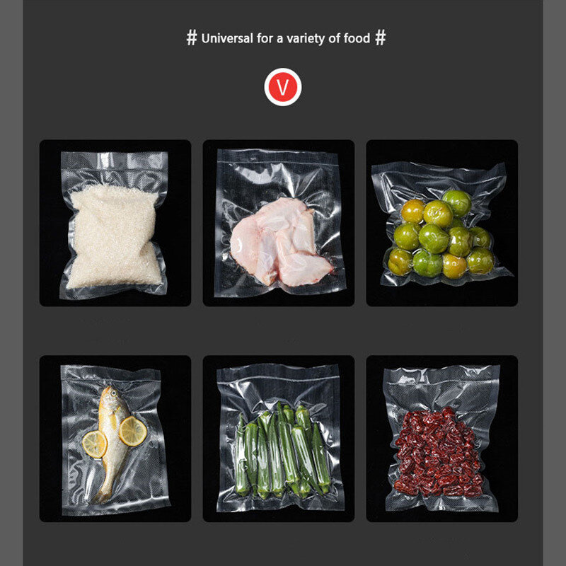 Xiaomi-sellador eléctrico al vacío para cocina, máquina de envasado para el hogar, incluye 10 bolsas de ahorro de alimentos, sellado comercial de alimentos
