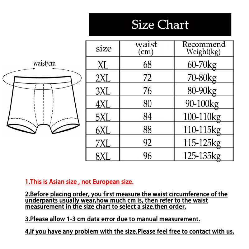 5Pcs 8XL-XL Modal Plus Size Oversize Mens Underwear Brief Mens Briefs Men Shorts Underwear Men Underwear Male Underwear Comfort