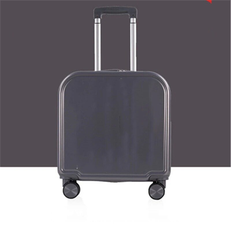 Модный квадратный мужской чемодан E901-2022, монохромный женский чемодан из поликарбоната
