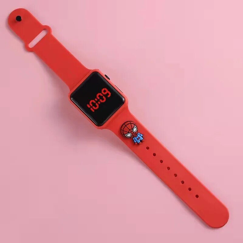 Jam Tangan LED untuk Anak Pria Wanita Jam Tangan Olahraga Silikon Kartun Kedap Air Jam Tangan Elektronik Reloj Jam Tangan Anak