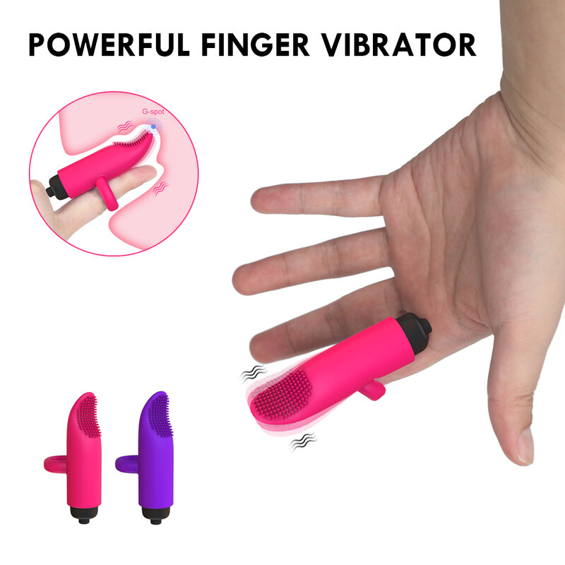Vibrador de manga de dedo para parejas, masturbador femenino, estimulador del clítoris, masaje del punto G, pene, Vagina, consolador, Juguetes sexuales