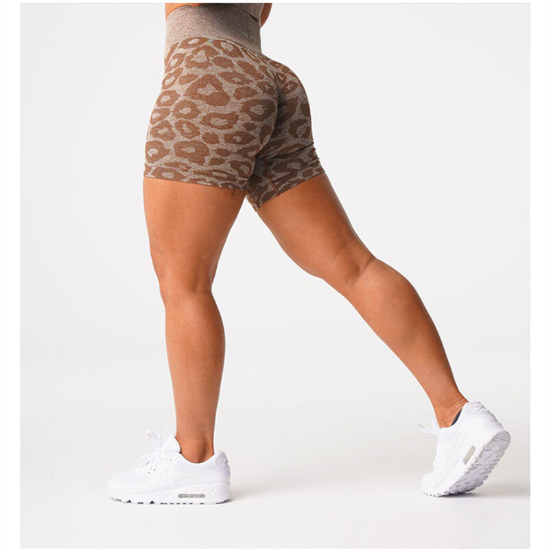 Women Fitness Outfits Yoga Shorts Gym Wear Sport Pants Nvgtn Brand Wildthing Leopard Seamless Leggings Women Soft Workout Tights