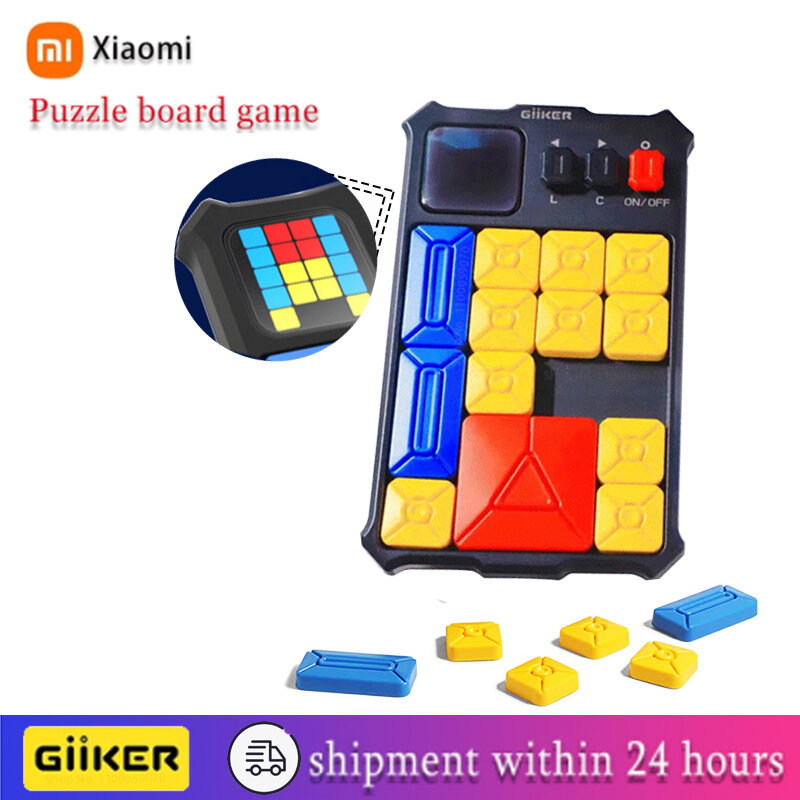 Xiaomi GiiKER Super Huarong Road Slide Brain Games Challenges Teaser Puzzles Interactive Handheld Toys for All Ages with App