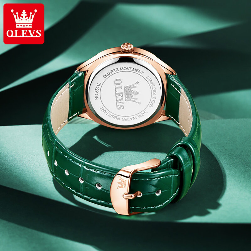 OLEVS Модные кварцевые часы для женщин водонепроницаемые Оригинальные женские наручные часы с ремешком из церия календарь