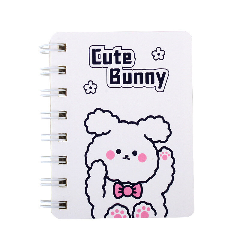 Koreaanse Creatieve Blank Coil Notepad Notebook Leerlingen Cartoon Kleine Boek Schoolbenodigdheden Briefpapier Mini Kawaii Draagbare Journal