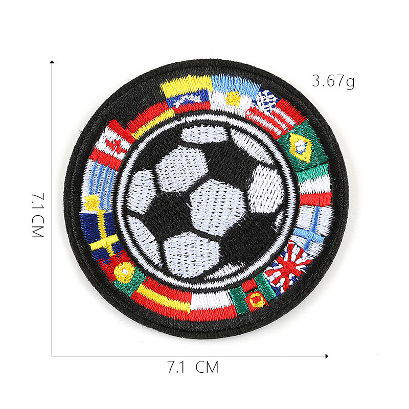 10pcs Basketball Football team patch Sign alphabet pattern For Clothes DIY Ironing For Hat Jeans Embroidered Sticker