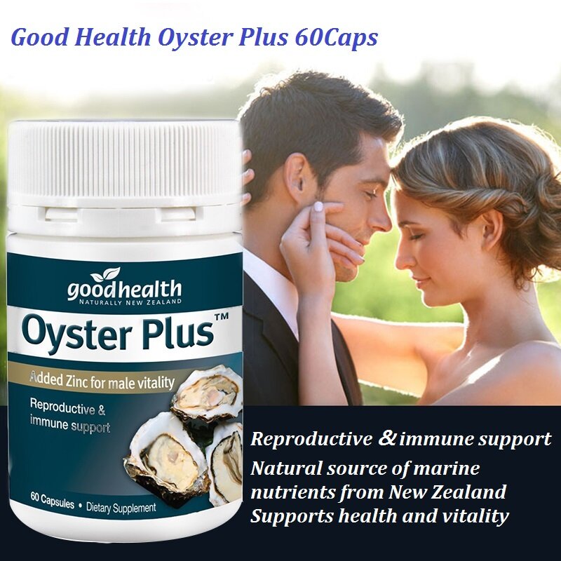 Nova zelândia goodhealth oyster plus suplemento marinho 60 cápsulas para vitalidade masculina saúde apoio imune saúde reprodutiva