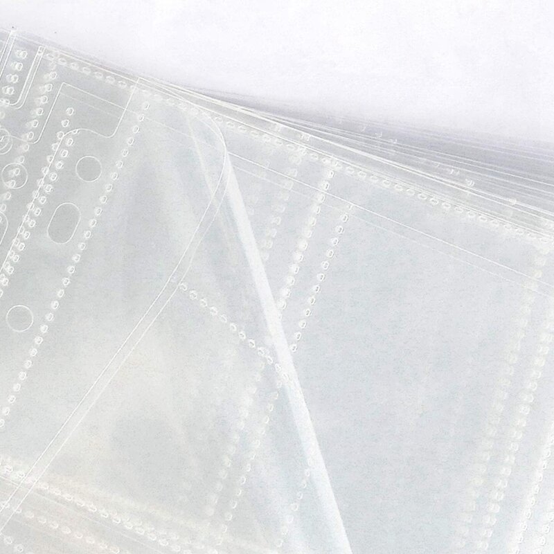 Bolsos páginas de cartão de negociação de dupla face mangas 9-protetores de cartão de jogo de plástico transparente de bolso para ajuste 3 anel fichário