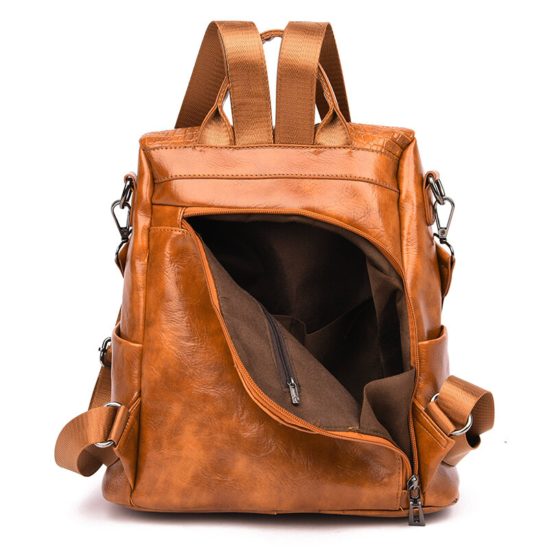 Plecaki damskie Anti-theft Travel plecak miękki skórzany plecak szkolny Fashion School torby torby na ramię dla kobiet 2022 plecak