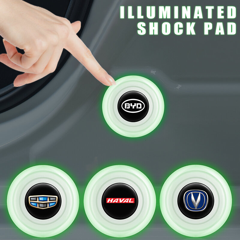 8pcs Silicone Car Door Shock Pad Exterior Stickers for Saab 93 Aero Vector Sport Hatch Radio Pantalla Android 95 900 Accessories