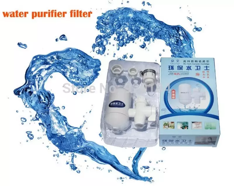Filter Air Pembersih Air Alkali Ionizer untuk Dapur Rumah Tangga Sistem Filter Pengolahan Air Keran Menghilangkan 99% Kontaminan