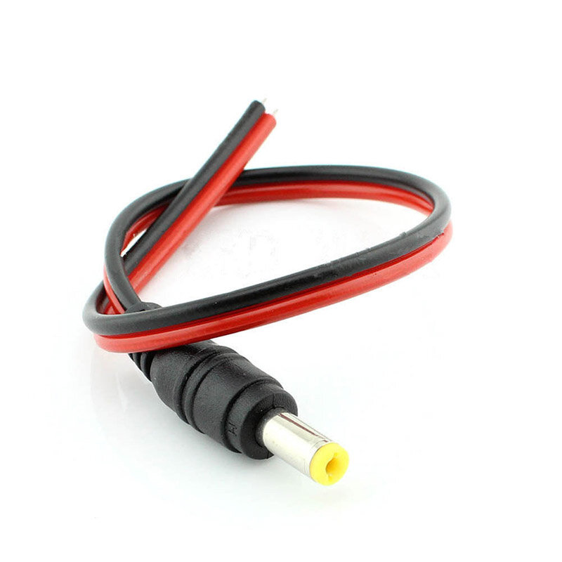 10pcs/Lot 2.1x5.5 Mm Male Female Plug 12V Dc Power Pigtail Cable Jack For Cctv Camera Connector Tail Extension 12V DC Wire