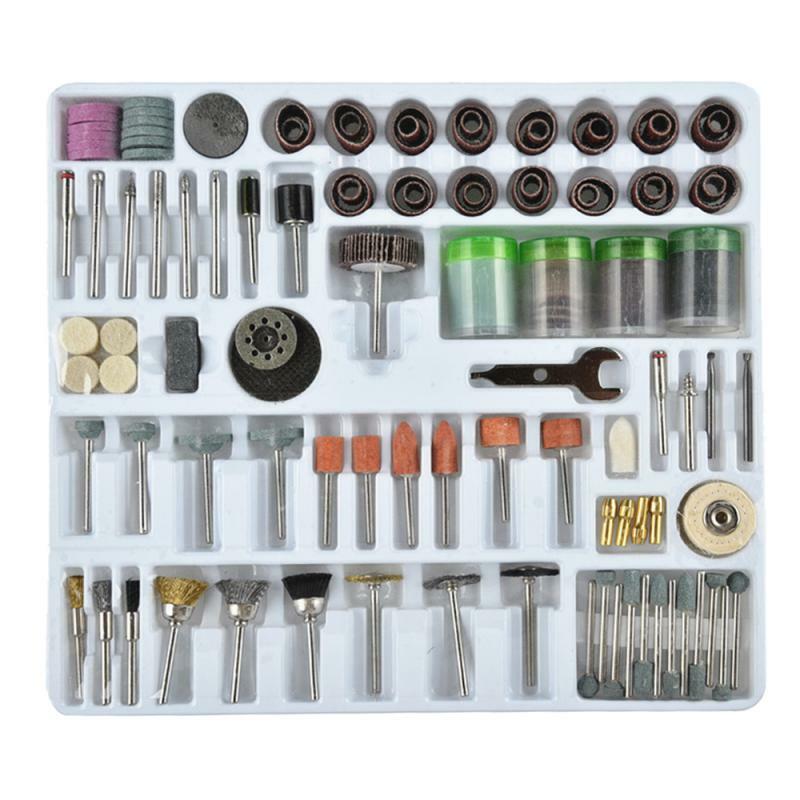 Mini trapano elettrico smerigliatrice utensili rotanti 105/216 pezzi Set di lucidatura per molatura Set di incisione per lucidatura del vetro utensili elettrici