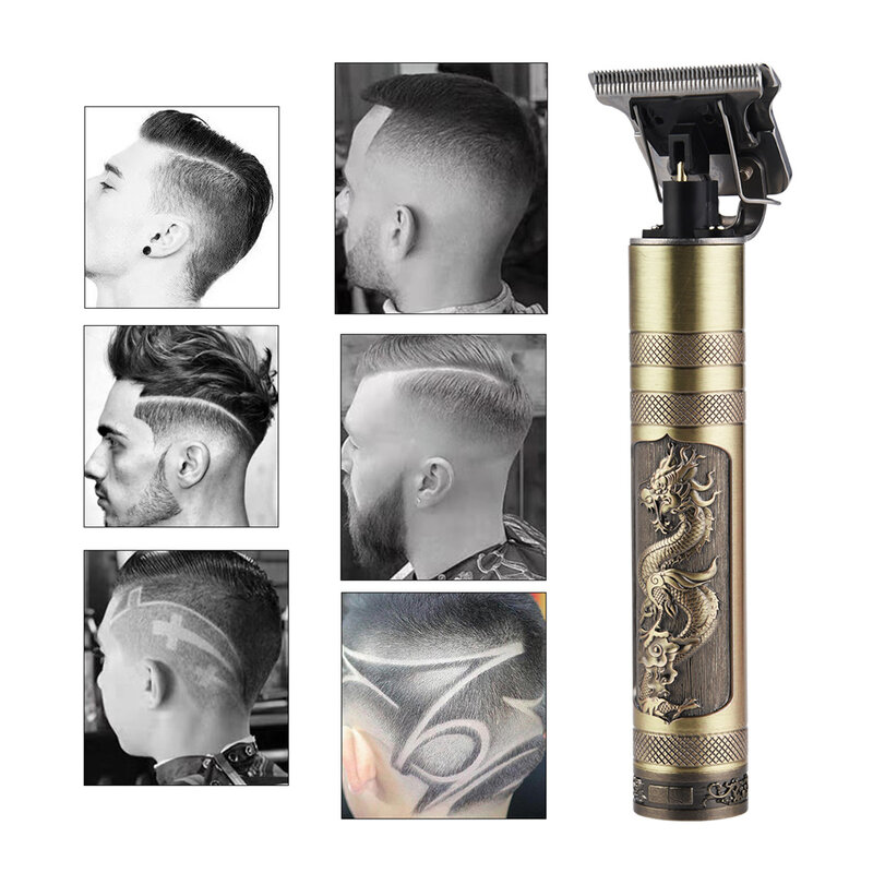 CkeyiN Профессиональная Мужская машинка для стрижки волос Электрический триммер для бороды для стрижки волос USB перезаряжаемая машинка для укладки волос