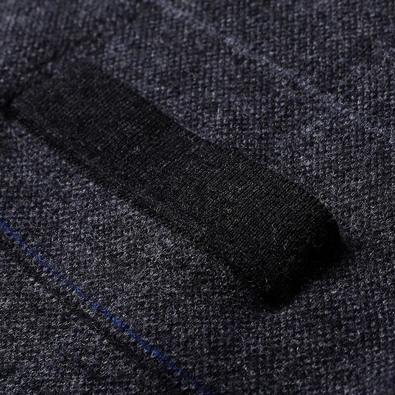 Pull à col en V à carreaux en pure laine pour hommes, cardigan de base, grande taille, émail, automne, hiver, 100%