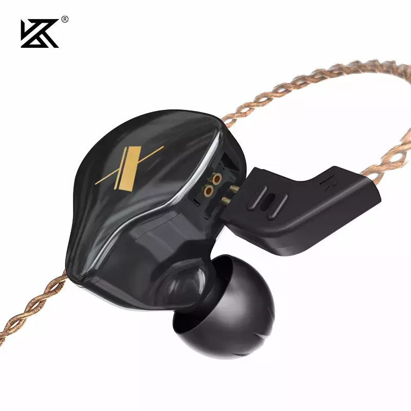 KZ-auriculares internos dinámicos EDX 1DD, dispositivo de audio HIFI para Monitor de DJ, deportivos, con cancelación de ruido, KZ ZST X ZSN PRO EDR1 ZAX ED9
