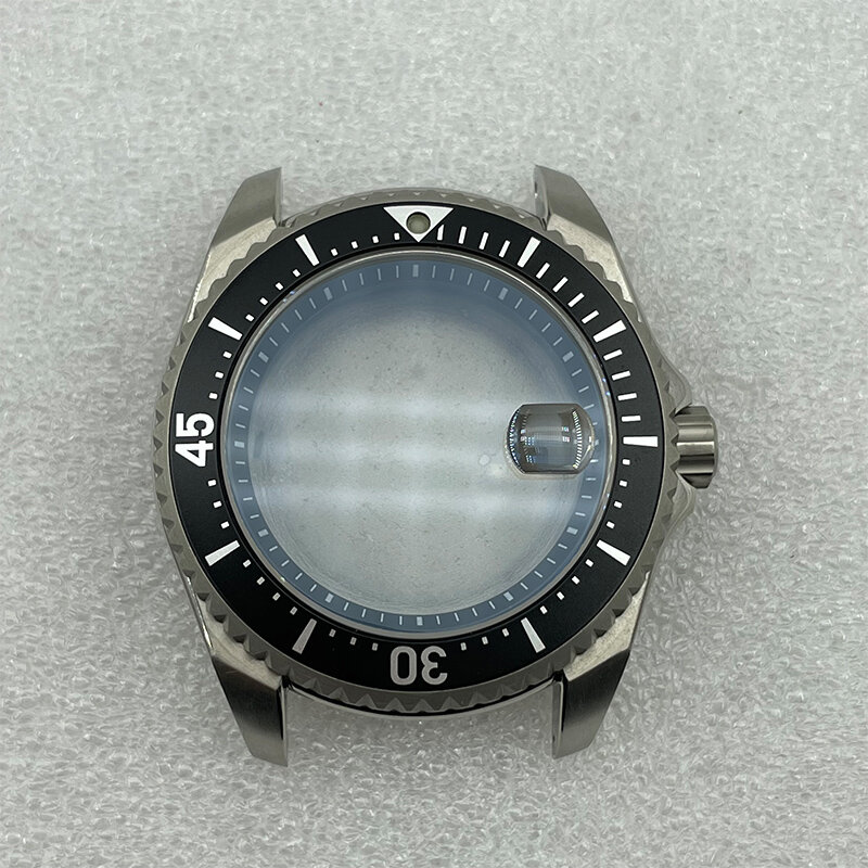 นาฬิกาปรับเปลี่ยนชิ้นส่วน43.5มม.ไทเทเนียมวัสดุนาฬิกาอลูมิเนียมใส่ Sapphire 200M Fit NH35/36การเคลื่อนไหว