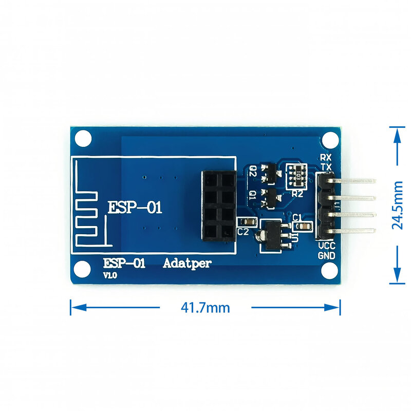 ESP8266 ESP-01 Serielle WiFi Wireless Adapter Modul 3,3 V 5V Esp01 Breakout PCB Adapter Kompatibel Für Arduino