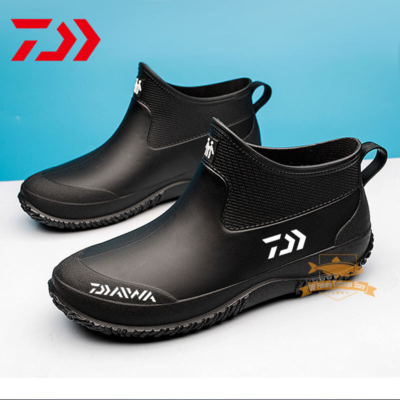 Zapatos de pesca impermeables para hombre y mujer, calzado antideslizante para deportes al aire libre, senderismo, Shaxi, botas de goma para la lluvia, zapatos de trabajo para jardín