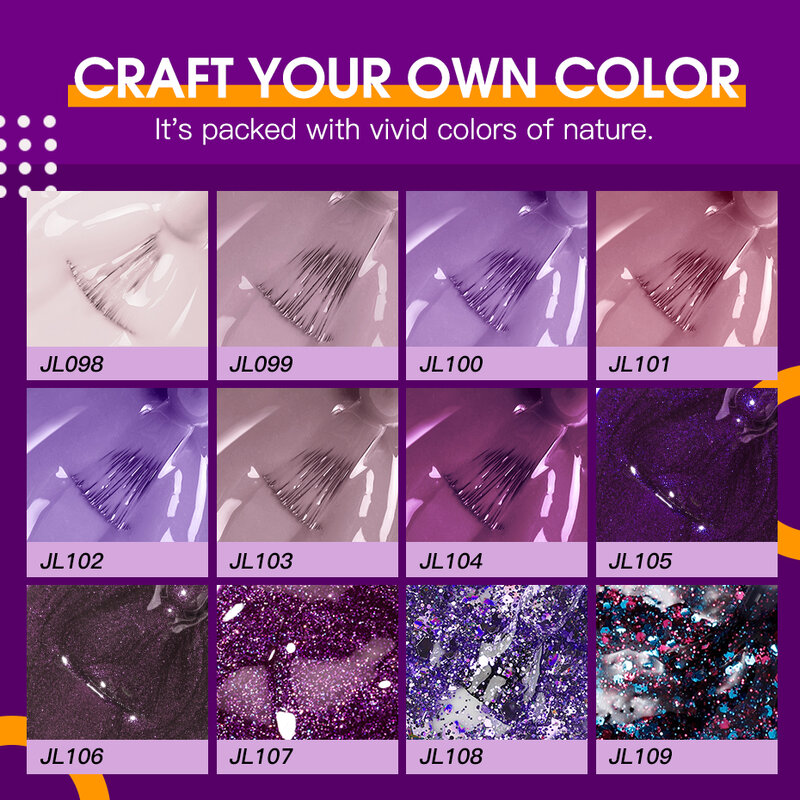 Rosalind Gel Nagellak Kleurrijke Uv Nail Gel Base Coat Primer Alle Voor Manicure Nail Art Soak Off Semi-permanente Hybrid Vernis