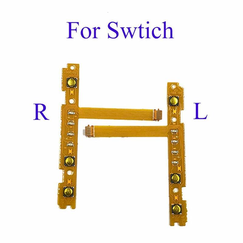 Um par sr botão cabo flexível chave para joy-con controlador substituição acessório reparação parte