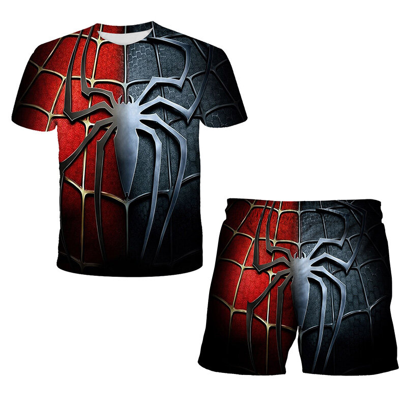 Spiderman Winter Kleidung für Mädchen Boutique Outfits Grafik T-Shirt 3D Druck kinder Kleidung Jungen Outfit Set Mädchen 2022