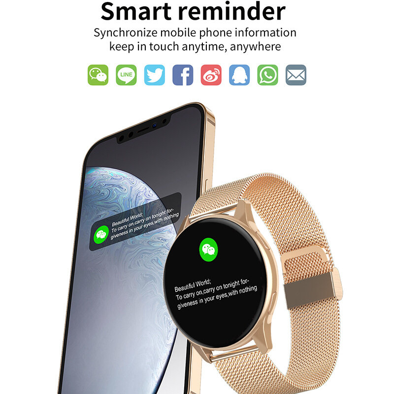 2022 جديد إمرأة بلوتوث دعوة ساعة ذكية معدل ضربات القلب ضغط الدم رصد smarthours IP67 مقاوم للماء الرجال Smartwatch بيع