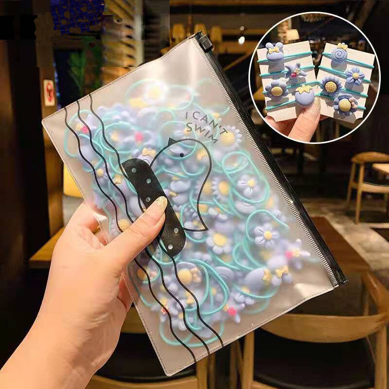 20 Chiếc Tóc Trẻ Em Dây Mũ Đội Đầu Không Làm Đau Bé Gái Scrunchies Thun Tóc Tóc Trẻ Em Dây Cao Su Bộ phụ Kiện Tóc