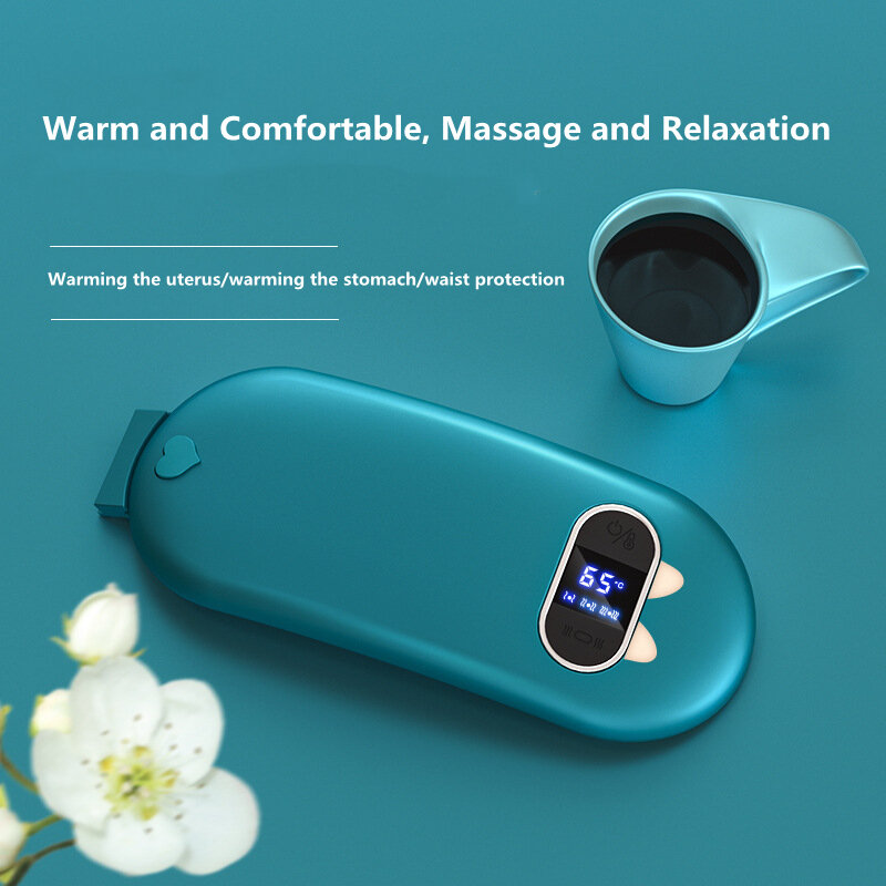 Dismenorrhea abdominal massageador multi-funcional quente compressão vibração massagem cuidados de saúde abdômen alívio da dor cintos de cintura