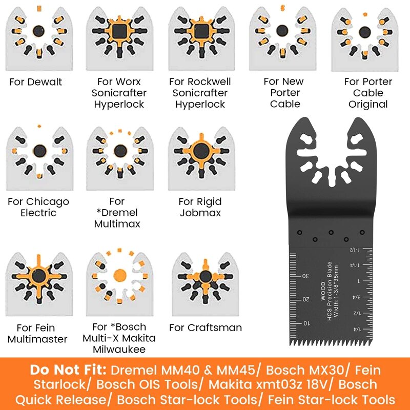 91 Pack Oscillating Saw Blades With Sandpaper, Oscillating Tool Blades To Cut Metal Wood Plastic Oscillating Saw Blades