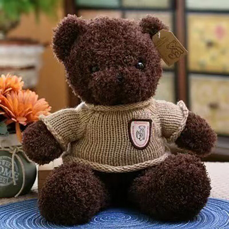 Teddy Bear Hug Plush Toy Birthday Gift Dress Up Cute Bear Doll Bear Doll Girlfriend Doll Pillow Holiday Gift Customization