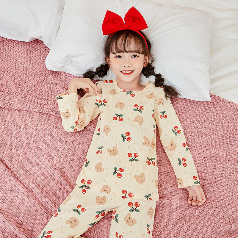 Girls Clothing Sets 2022 Spring Summer Pajamas for Children Cotton Kids Sleepwear Home Suit for Girls  Pijamas Para Niños 3-12T